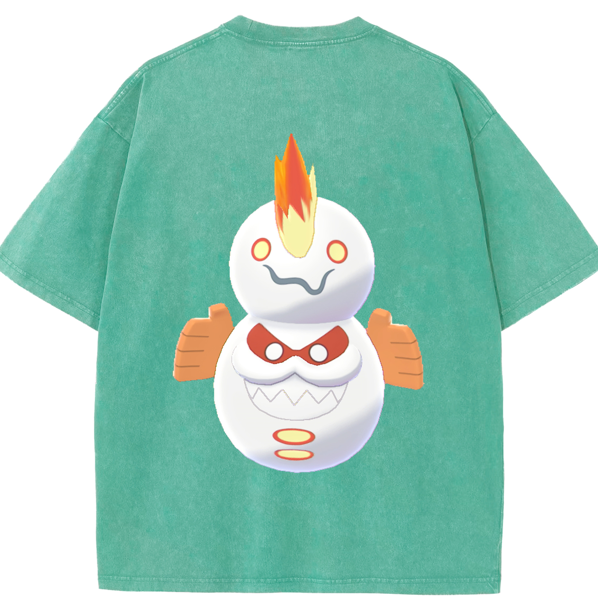 （画像用） ポケットモンスター Pokémon 綿100% ヴィンテージ風 半袖Tシャツ（背面プリント）